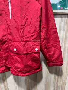 light weight New Balance Red Hooded Jacket