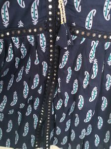Navy Blue Printed Co ord Set