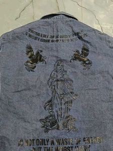 Tomboy Men's Blue Denim Shirt