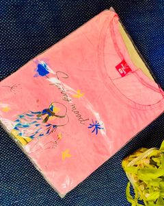 Pink 'Spring Mood' Tee - Size 3XL