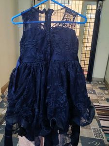 Elegant Navy Blue Gown (7-8 ) years
