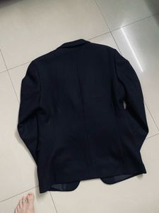 Classic Navy Blazer with Crest Detail