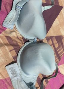 Light Blue And Peach Bra