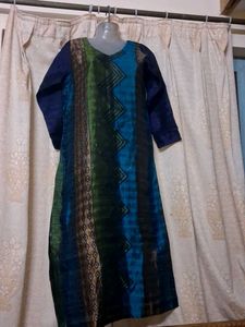 Stylish Blue & Green Kurta