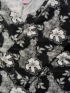 Stylish Floral Print Tunic Top