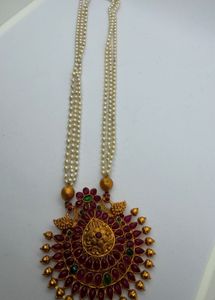 Elegant Pearl Necklace with Pendant ( combo set )