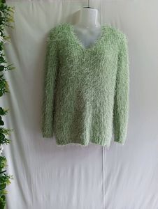 Warm Faux Feather Furr Sweater