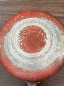 Used Red Non-stick Frying Pan