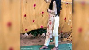 Floral Print Kurta Set With Duptta
