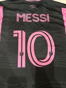 SALEInterMiami Messi 10 Black &amp; Pink Football Jer