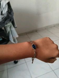 Elegant Blue Gemstone Bracelet
