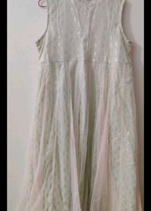 Elegant Cream Ethnic Gown