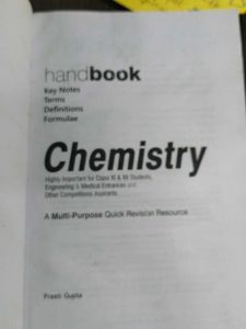 Handbook Chemistry Revised Edition
