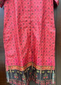 Elegant Red Printed Kurta