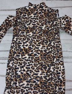 🦁 Leopard Print Bodycon Dress