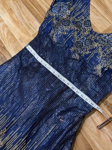 smSAKE 🚨🚨Sparkling Navy Blue Ethnic Gown