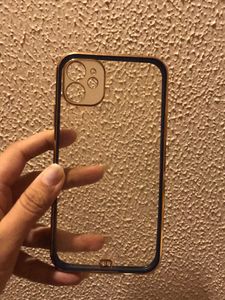 IPhone11 Blue Sides Transparent Phone Cover Case