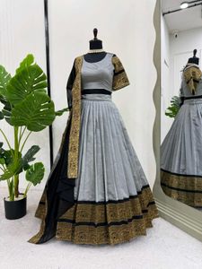 Beautiful Gray Lehenga Collection with Huge Flair