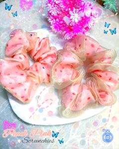 Polka Dot Scrunchies Pair