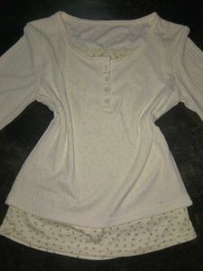 Cozy Long Sleeve Henley Top (savana small size)