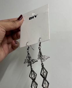 Elegant Butterfly Drop Earrings