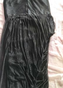 Shiny Black Patiala Pant