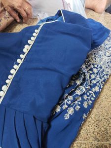 anarkali gown with pant and duppatta