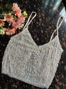 Sequined party top