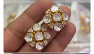 Elegant Kundan Stud Earrings
