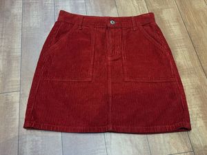 Corduroy A-line Mini Skirt