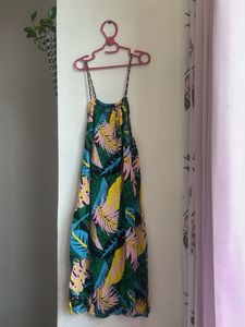 Tropical Print Dress