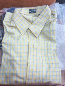 Yellow Checkered Casual Shirt