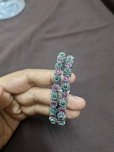 Exquisite Stone-Studded Bangles - brand new