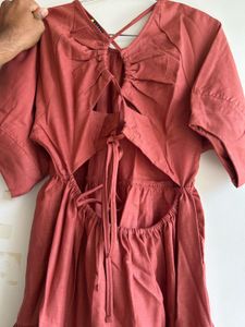 rust dress