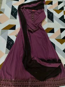 Elegant Handwork Anarkali Set with Dupatta