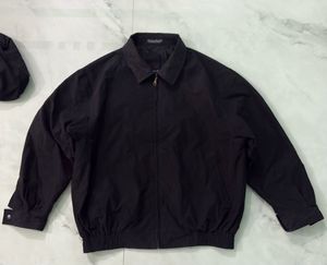 Men's Classic Black Bomber Jacket