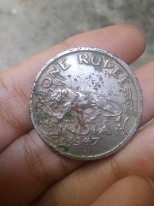 British India coin 1947 independence day ruppee