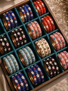 Viral Meenakari Bangles - Pack of 2 ( Same colour)
