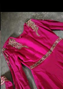 Stunning Magenta Ethnic Gown