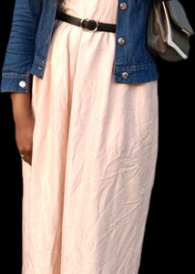 Elegant Pink Jumpsuit - Wide Leg