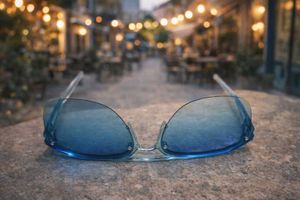 Stylish Blue Gradient Aviator Sunglasses