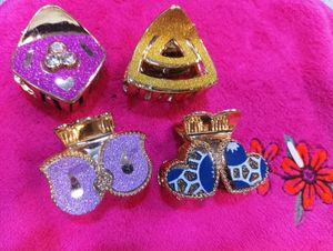 Sparkly Hair Claw Clip Set