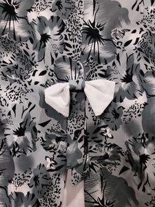 Stylish Floral Print grey colour Top