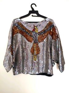 Sparkling Sequin Bird top