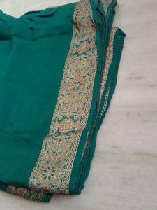 Peacock Colour Saree