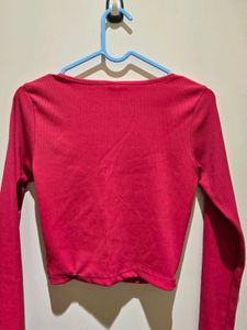 Women's Long Sleeve Crop Top