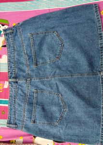 Classic Blue Denim Mini Skirt