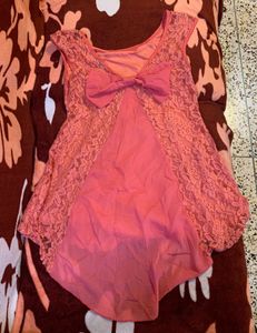Pink Bow Top