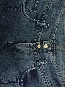 Denim Jeans With Side Pattern