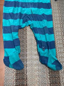 Carter Romper - Blue Green